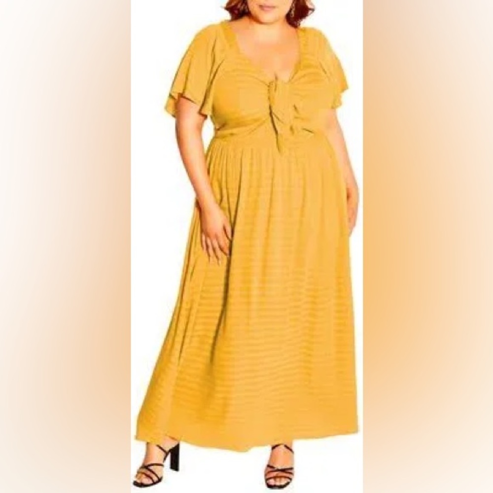 City chic front tie dress. Size 12